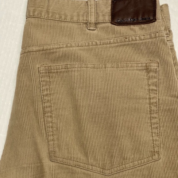 Calvin Klein Jeans Men's Beige Corduroy Pants - Picture 4 of 8